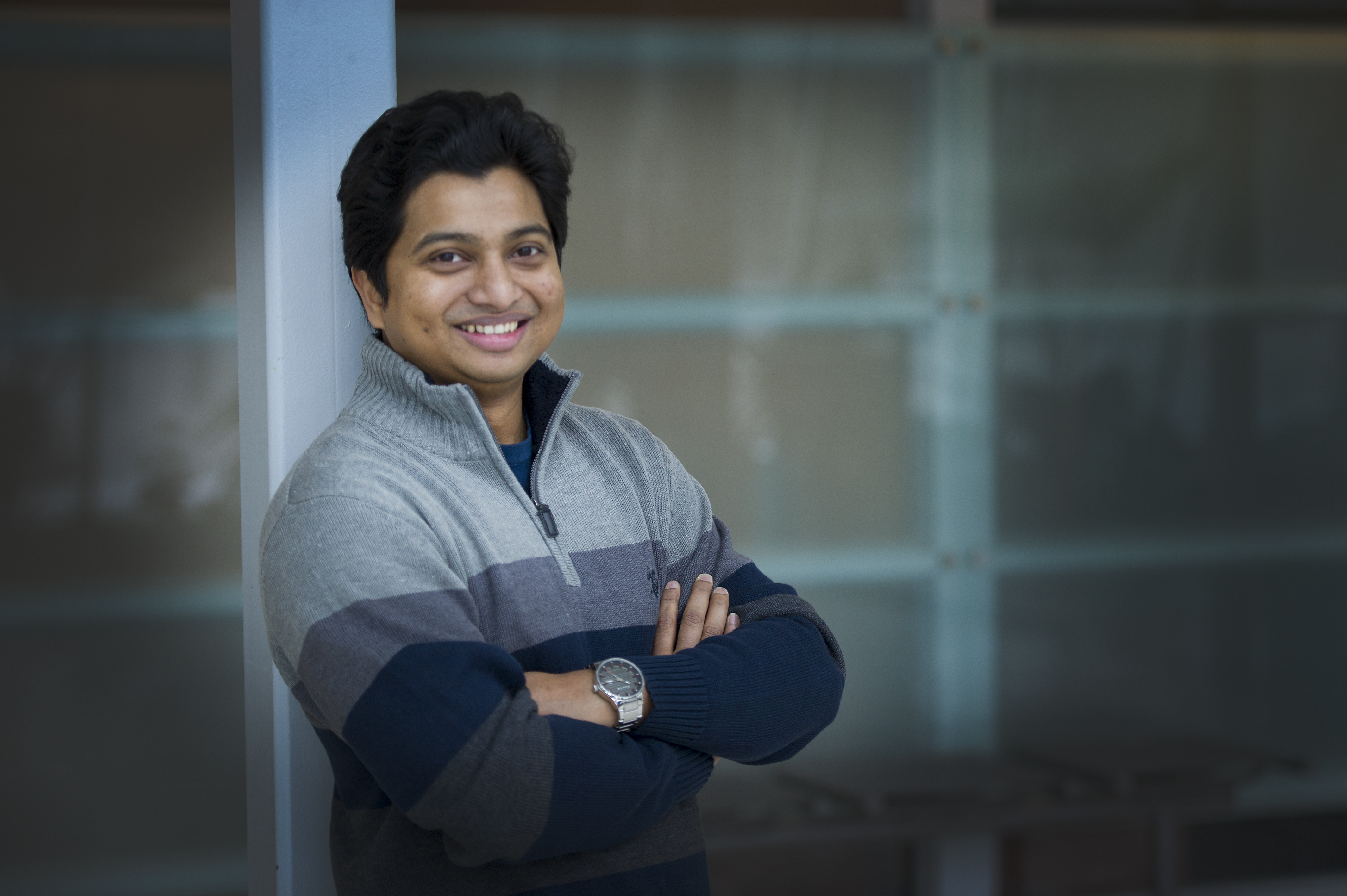 Dr. Kshama Roy with his arms folded